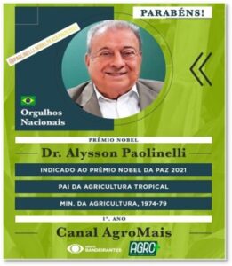 Leia mais sobre o artigo Presidente da Comissão de Agricultura Homenageia Alysson Paolinelli